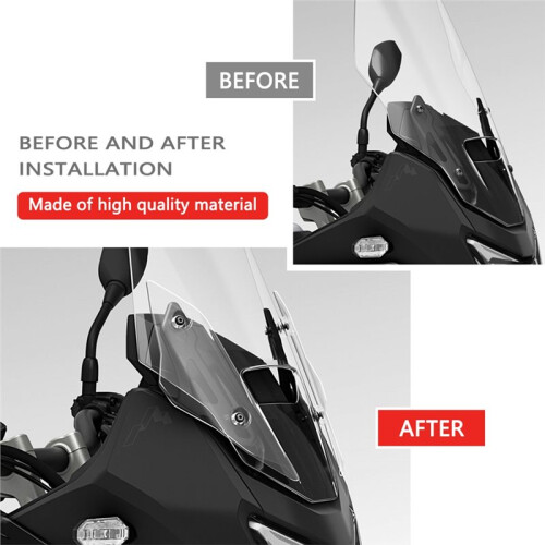 Motorcycle Front Wind Deflectors Side Spoiler Windshield Windscreen for  XL750 Transalp 2023-2026 Accessories 2