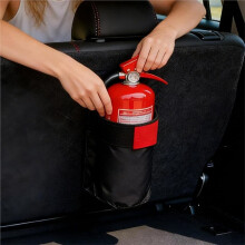 Trunk Extinguisher Holder, 24x11cm Oxford Cloth Storage Bag, Professional Universal Car Safety Mount for SUVs, Trucks