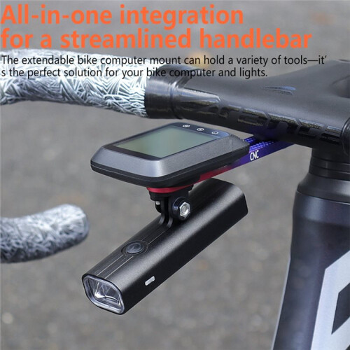 Supporto Multifunzionale In Alluminio CNC per Ciclocomputer, Compatibile con Action Camera e Luci per  Bryton. 2
