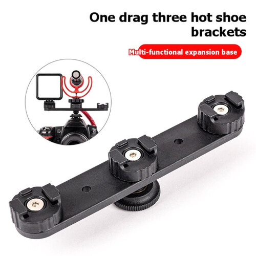 Drievoudige Cold Shoe-Verlengstuk voor Statief/Microfoon/Ledlamp 2