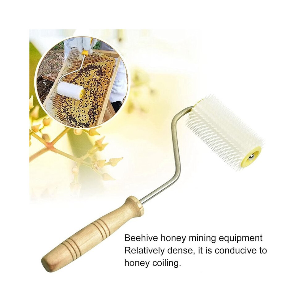 2Pcs Beekeeping Uncapping Needle Roller Kit For Honey Extracting, Home Garden Bee Tools 6031612558775