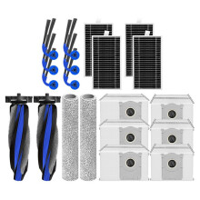 20PCS Main Side Brushes Dust Bag Side Brush Filter for Deeboot T90 Pro Omni/T90 Omni Robot Vacuum Accessories