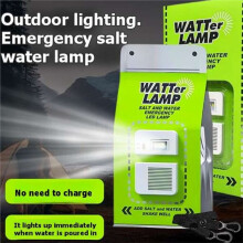 3PCS LED Salt Water Emergency Lamp Portable Camping Lamp Waterproof Salt Water Light for Outdoor Camping