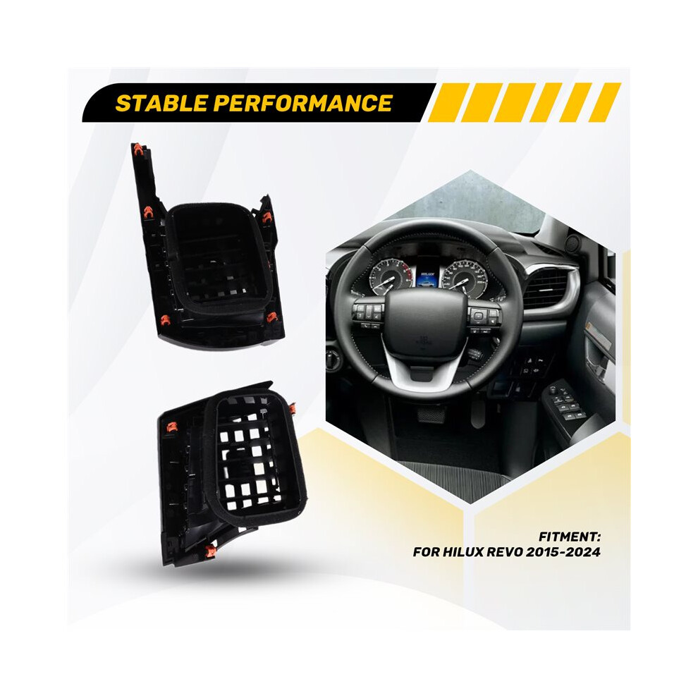 Car Dashboard Air Ventilation Outlet Face Frame Kit Auto Interior Accessories For Hilux Revo 2015-2024 Light 4713977586588