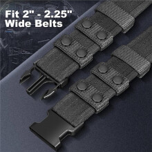 1set/9pcs Duty Belt Fasteners with Double Buckles, Suitable for Outdoor Belt Equipment with A Width of 2 Inches
