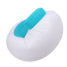 Blue Inflatable Chair Plush Heart