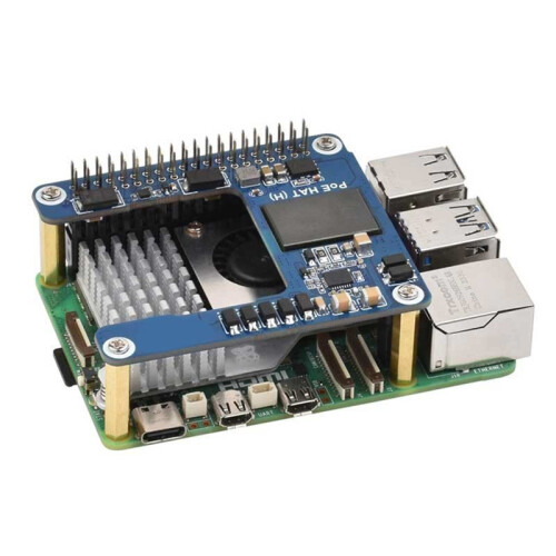 For Raspberry Pi 5 PoE  HAT (H) 5V 5A Power over Ethernet 802.3af/At Module for Raspberry Pi 5, for Raspberry Pi 5 2