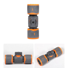 4PCS Garden Hose Shut Off Valve Double Flows Control Water Pipe Adapter for Gardening, Car Washing, Irrigation