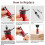 Quick-Adjust Countersink Drill Bit Set with Aluminum Stop Collar, 5 Replaceable HSS M2 Bits and A Wrench 4