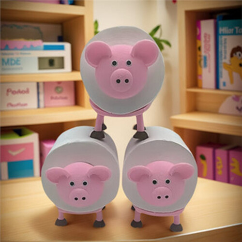 3pcs  Pig-Shaped Tissue Holder - Ideal for Bathroom, Bedroom, Kitchen Decor