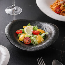 Dessert- und Salatschalen Aus Kunststoff in Keramikoptik, Einzigartig Geformt, für Hotelrestaurants, Weiß