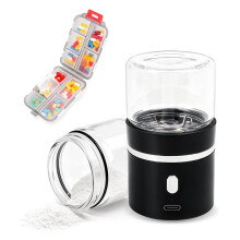 Electric Pill Crusher Fine Powder Electric Grinder Portable Cordless Pill Crusher for Travel, Easily Crush Pills