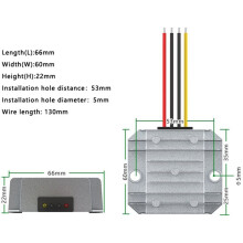 Converter 12V to 24V Boost Module 4A Boost Module Car Voltage Reducer High Quality Power Supply Module for Car