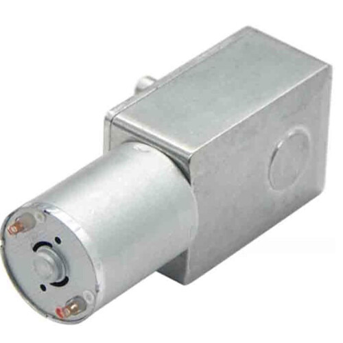 JGY-370 Worm Gear Reducer Motor,  6V, 96rpm Solid Shaft with Self-Locking 2