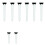 8 Pcs/Bag 79/45mm  Tees Plastic Adjustable Tees Reduces Friction Side Spin Step Down Tees  Accessories 2