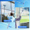 Professional Window Cleaning Kit with Bucket Long Handle Window Squeegee and Microfiber Scrubber 4