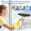 Cordless Window Vacuum Squeegee, Electric Cleaner with Multi-Purpose Bottle for Various Surfaces EU Plug 6