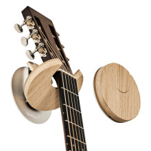 Openhagen Collapsible Guitar Hanger and Wall Mount Bracket Holder for Guitars and Basses - Patented - Danish Design Wooden - Oak Color - Scratch Proo