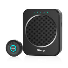 Voice Amplifier with Wireless Lavalier Microphone with DSP Anti-Feedback 2800mAh Battery Portable PA System for Teacher classroom, Tour Guides, Confe