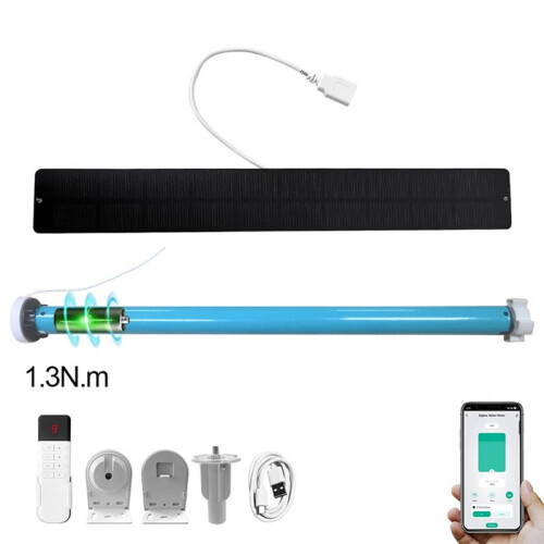 Tuya Zigbee Battery  Curtain Shutter Roller Blind Automatic Motor for 38mm Tube Alexa Alice Voice Control Type2 1