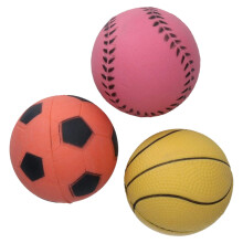 Rosewood 3-Pack Rubber Dog Balls – Durable Bouncy Fetch Toys for Small Dogs –Lightweight and Colourful – Interactive Outdoor Play and Training B