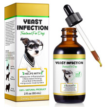 OSNCG Yeast Infection Treatment for Dogs – Dog Ear & Skin Support,Itchy Skin & Allergy Relief Aid,Helps Soothe Paws, Ears, Eyes & Coat, Liquid Drops
