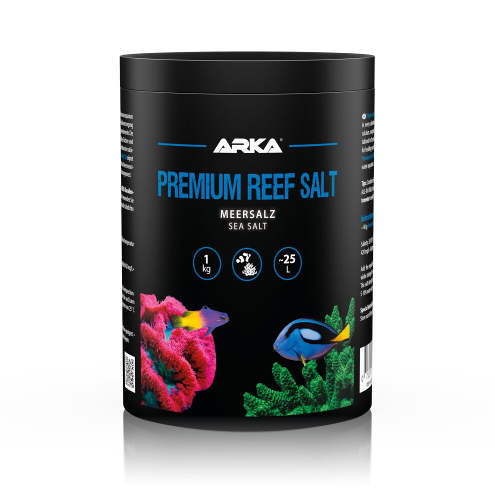 Arka Coral Reef Salt Â Premium Reef Salt 1 Kg Â Fast-Dissolving Marine Salt For Stable Reef Aquariums Â Boosts Growth, Colour & Health Â Phosp