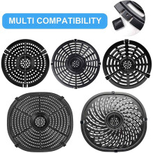 2X Air Fryer Rubber Bumpers,Rubber Feet,Silicone Pieces,Rubber Tips,Anti-Scratch Protective Cover for Air Fryer Tray