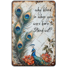 (Peacock Wall Decor, 12x8 Inch(20x30CM)) Lustiges Zimmerregeln Schild - Teen Mädchen Regeln Wanddeko, Mädchenzimmer Tür
