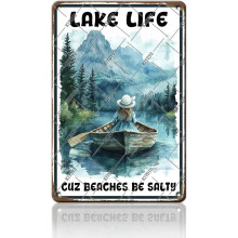 (Lake House Wall Decor, 12x16 Inch(40x30CM)) Lustiges Zimmerregeln Schild - Teen Mädchen Regeln Wanddeko, Mädchenzimmer Tür