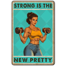 (Gym Room 2 Wall Decor, 12x8 Inch(30x20CM)) Fitness Therapie Fitnessraum Schild Vintage Metallschild, Eisen Malerei Deko 30x20cm