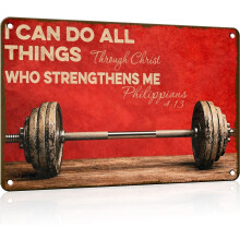 (Gym1, 12x16inch(30x40cm)) Fitness Training Metallschild - You Don't Stop Training When You Get Old, Vintage 30x40cm