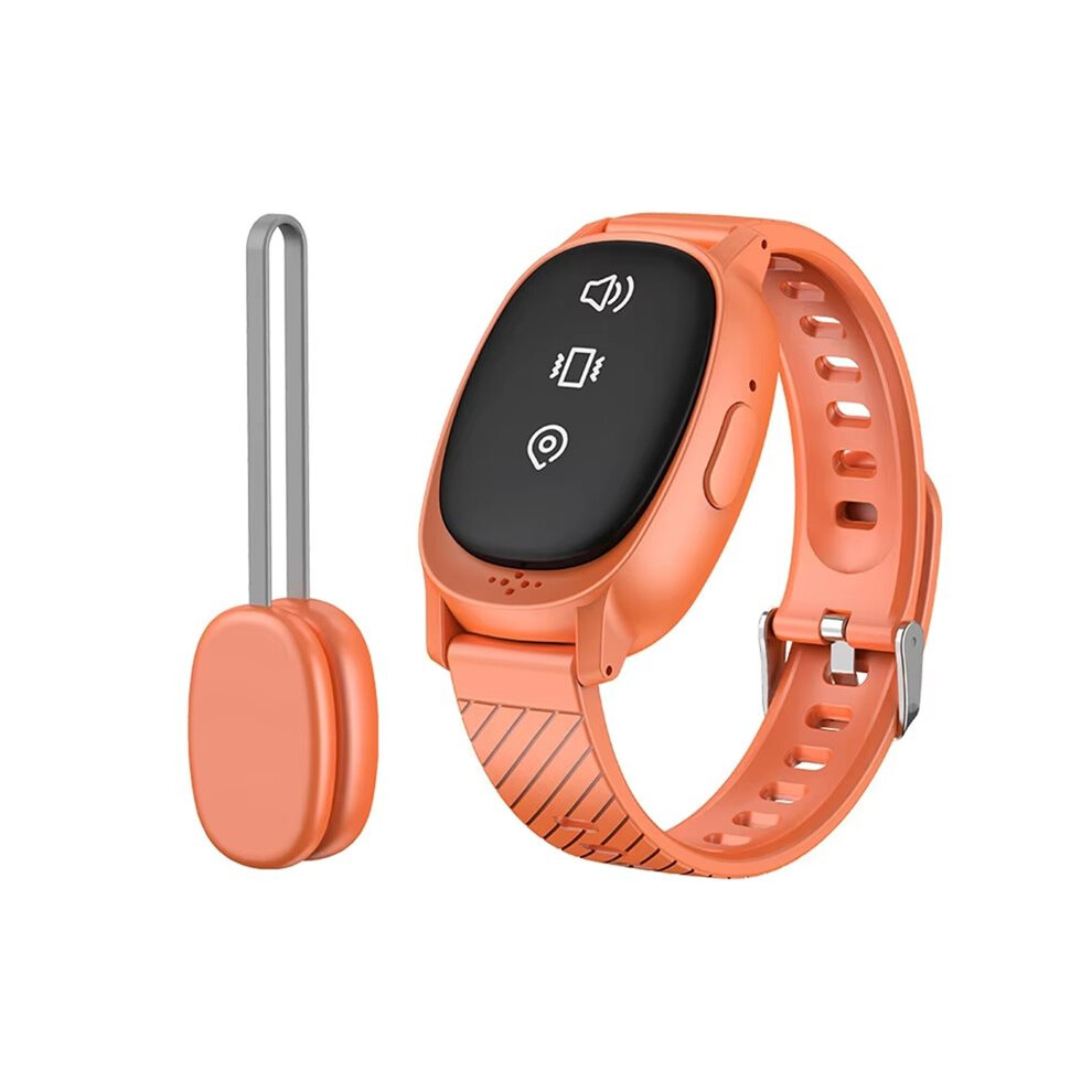 Portable Kids Bedwetting Alarm Wireless Usb Rechargeable Wearable Vibration Reminder For Elderly Baby Orange