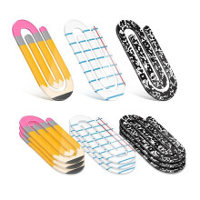 12Pcs Teacher Appreciation Gifts Jumbo Acrylic Paper Clips Teacher Gift Offices Bookmark Operation Cute Large Paperclip