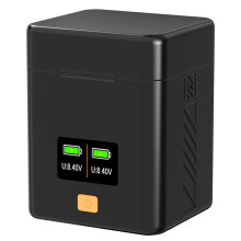 Camera Battery Charging Case for EN-EL25 EN-EL25A Batteries 2-Slot Battery Screen PD Fast Charging for Z30 ZFC Z50
