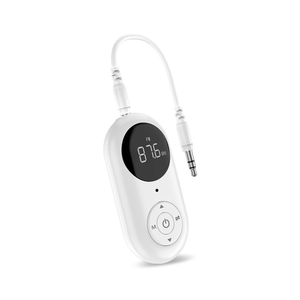 5.3 Audio Receiver Transmitter Fm Transmitter With Mic Handsfree Call 3.5Mm Aux Stereo Adapter For Car Pc Tv 4713750119873