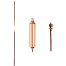 Refrigerator Filter Dryer 3PCS,Filter Dryer for Refrigeration/Copper Access Valve 1/4 /Phosphor Copper Repair Tool Kit