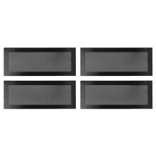 Lot de 4 Grilles de Ventilation Magnétiques, Filtres de Ventilation avec Cadre en PVC Durable, Grille Lavable pour Grilles de