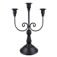 1 Pcs 3 Arm Metal Candelabra Candlestick Holders Tall Candlestick Holders Gothic Candle Holder for Home Wedding Church