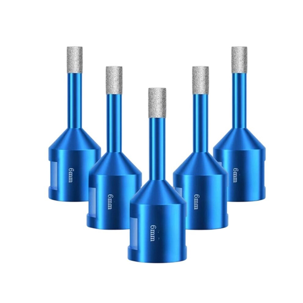 5Pcs Diamond Core Drill Bit For Porcelain Tile Ceramic Marble Granite Drilling,6Mm Diamond Hole Saw With M14 Thread 6033997721812
