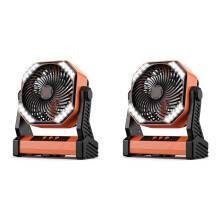 2X Portable Fan for Travel, 20000MAh Rechargeable Battery Powered Fan, High-Velocity Camping Fan