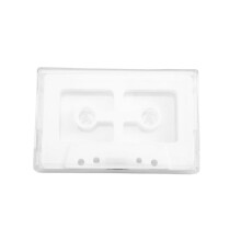 Carcasa Abierta para Casete de Audio para Cinta de Casete de Carrete A Carrete DIY, Carcasa de Plástico Blanca