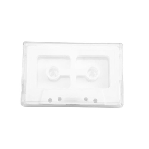 Open Audio Cassette Shell Case for DIY Reel to Reel Cassette Tape Plastic Shell White