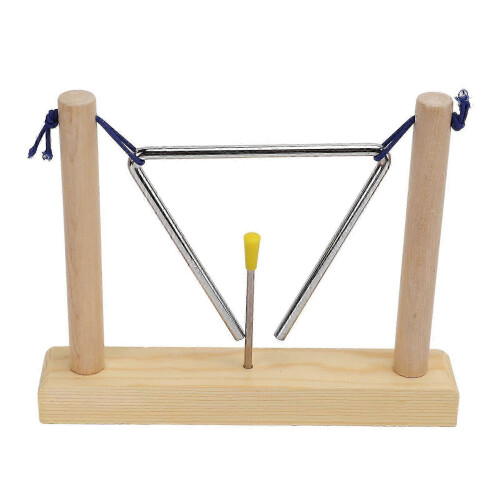 2025 Hand Percussion Triangle Musical Instrument with Pine Frame for Performance Playing 1