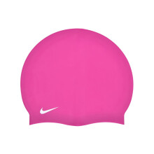 NIKE Swim Performance Solid Silicone Cap (Pink Prime, One Size)