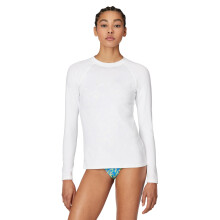 Nike Missy Hydroguard Dri-Fit Uv Long Sleeve Top, White, X-Large