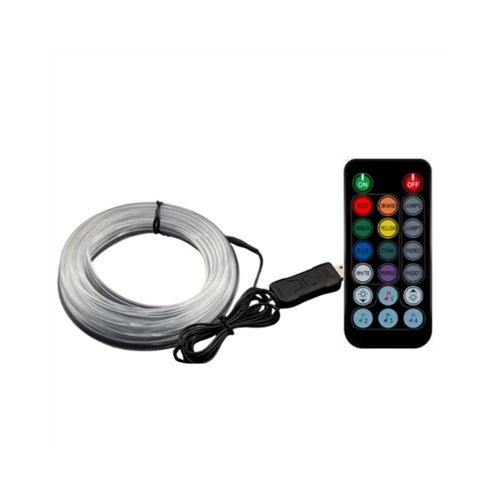 Car Interior Ambient Ing Usb Voice-Controlled Led Ambient S Strip Flexible Neon For Auto Interior Deco Light 6031501877376