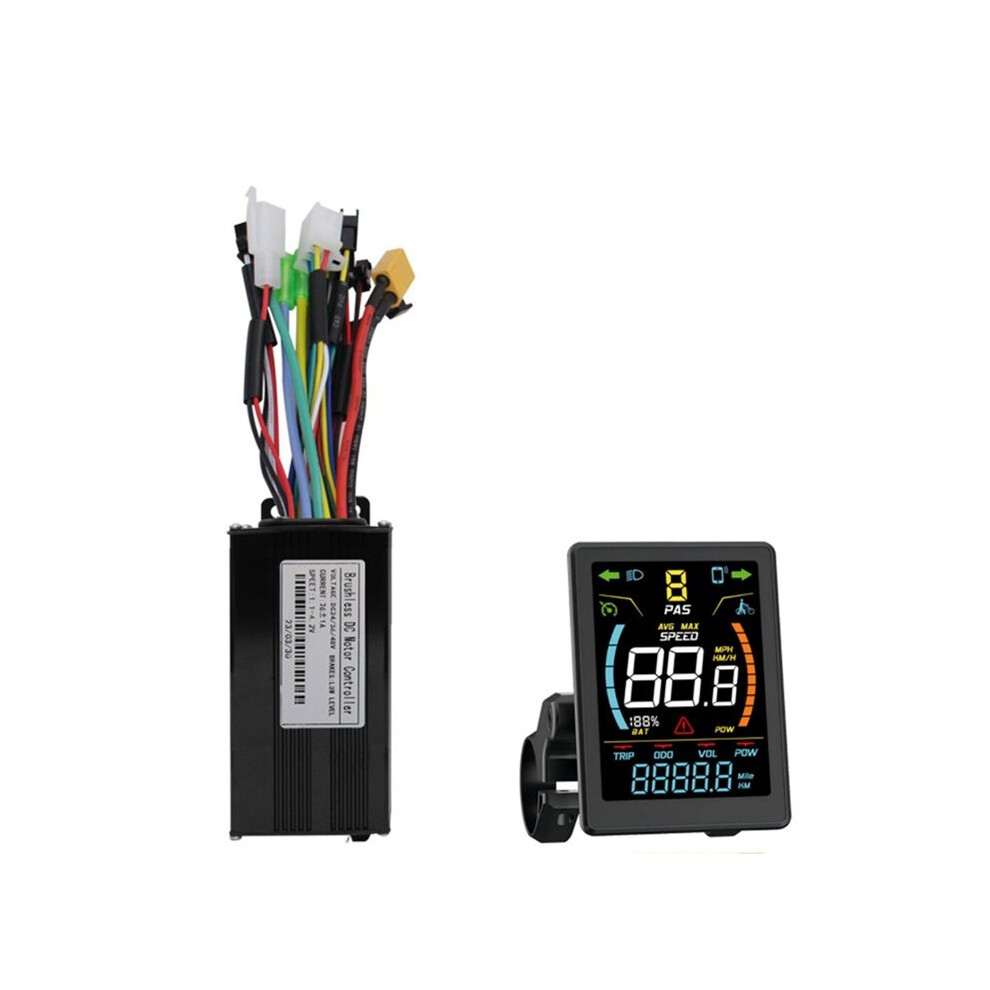 36V 48V 26A E Bike Sine Wave Controller With Dz32 Color Lcd Display Tri-Mode E Scooter Lithium Battery Upgrade Kit 4711823404871