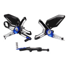 Motorcycle Adjustable Carbon Folding Foot Pegs Rest Rearset Rear Set Footpeg Footrest Kit for S1000RR S1000R M1000RR