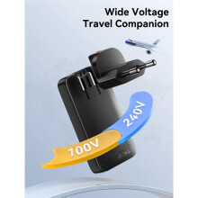 ESSAGER Caricabatterie da Viaggio Ultrasottile da 65 W GaN con Ricarica Rapida 4.0 PD3.0 PPS, Portatile, Tipo C, per , per , per ,